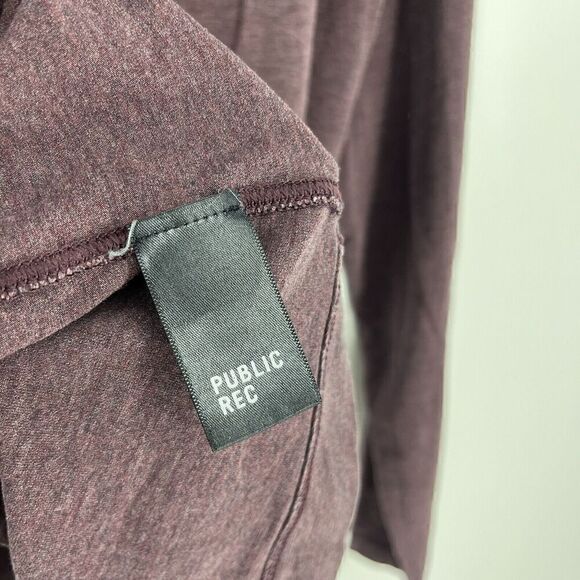 Public Rec Shirt Size Small Mens Purple Go To Crew Long Sleeve Tee Athletic Yoga - Picture 7 of 8